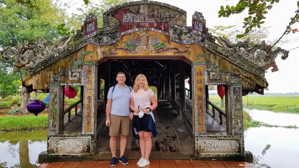 Thanh Toan Bridge on Hue countryside motorbike tour